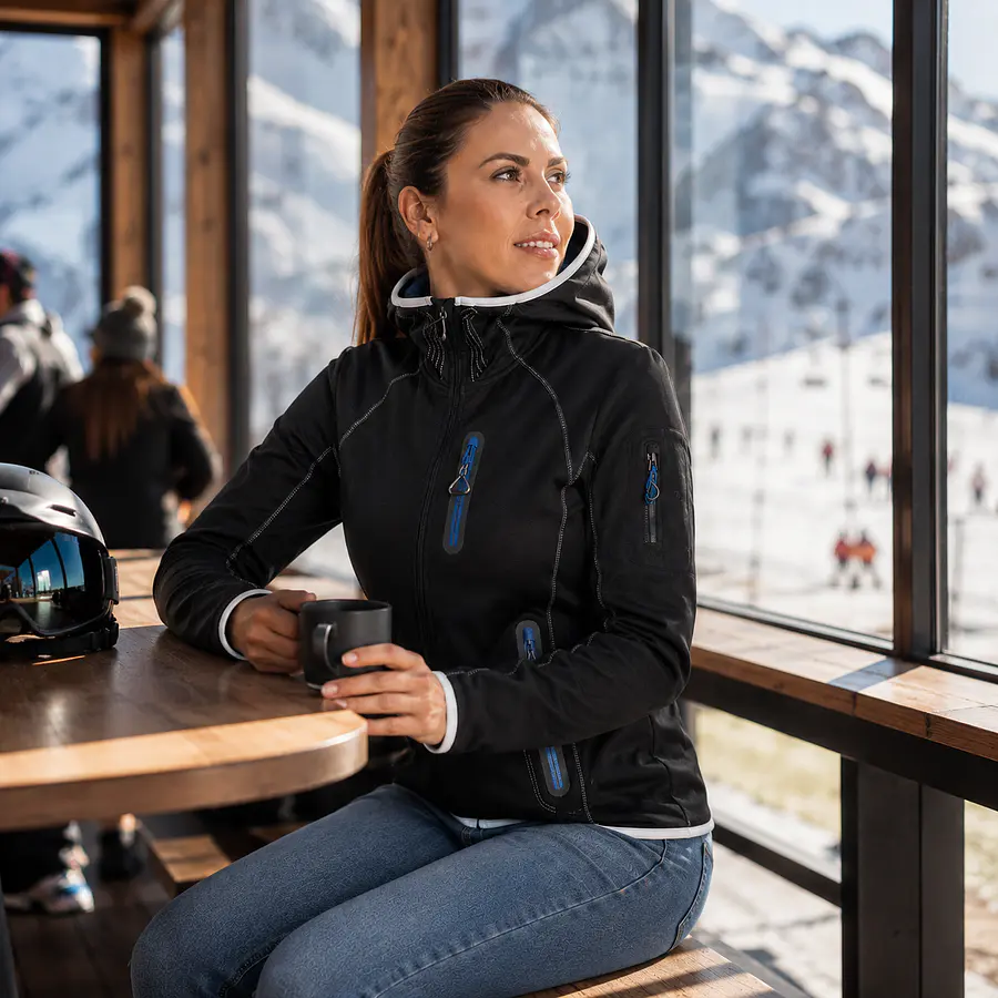 Polerón Mujer Northland Softshell Summer Bahiti Black Negro