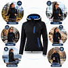 Polerón Mujer Northland Softshell Summer Bahiti Black Negro