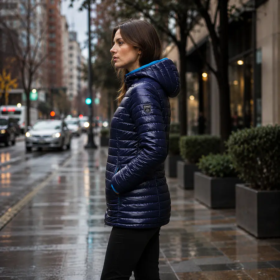 Parka Mujer Northland Kaila Larga Microloft Dark Navy