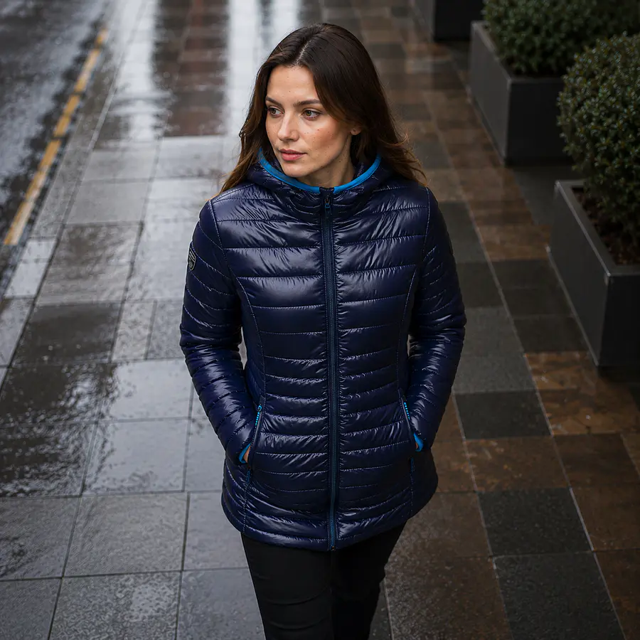 Parka Mujer Northland Kaila Larga Microloft Dark Navy