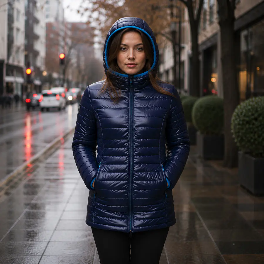 Parka Mujer Northland Kaila Larga Microloft Dark Navy