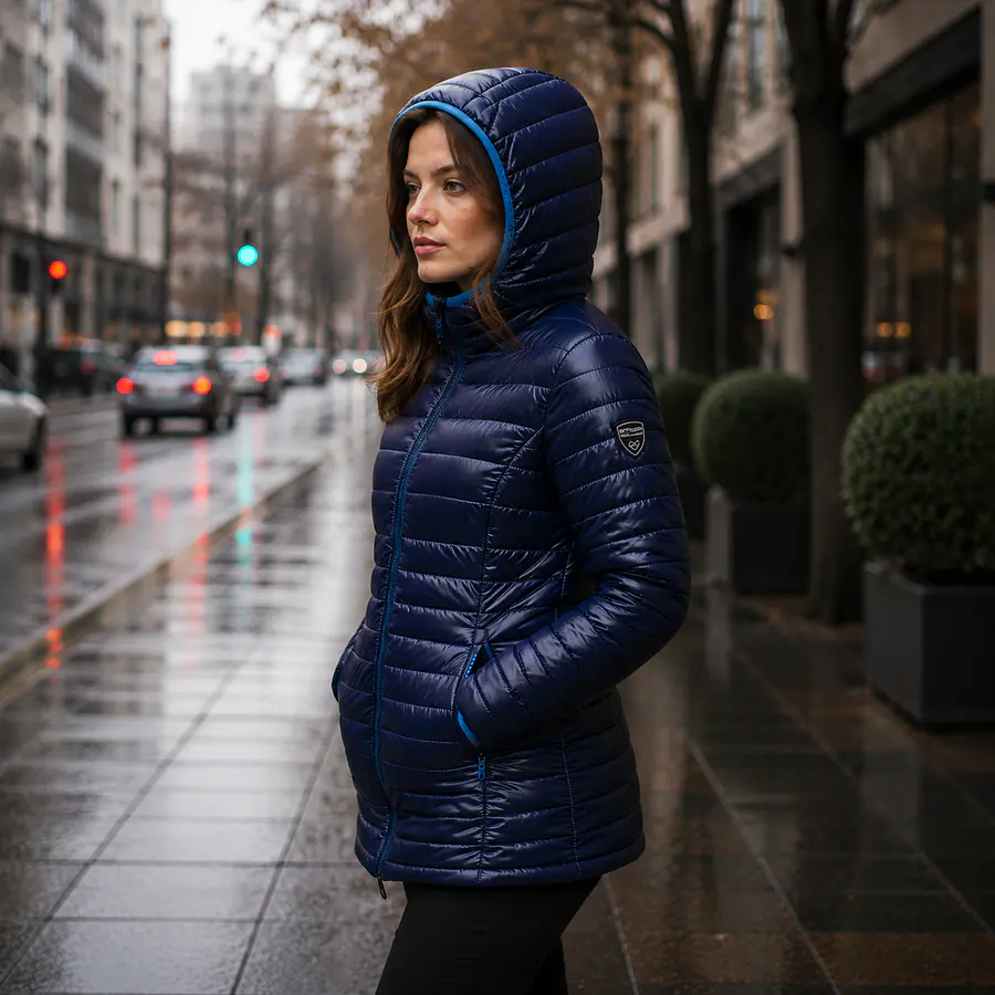 Parka Mujer Northland Kaila Larga Microloft Dark Navy