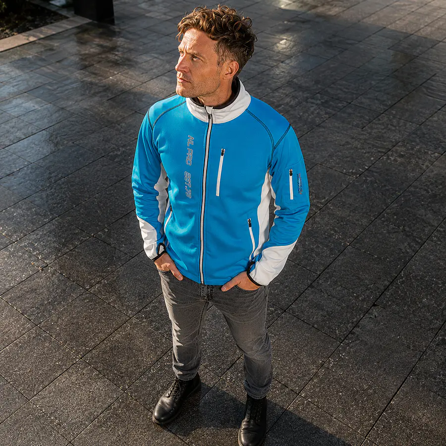 Polerón Deportivo Hombre Northland STR Pro Hakon Cyan Blue White