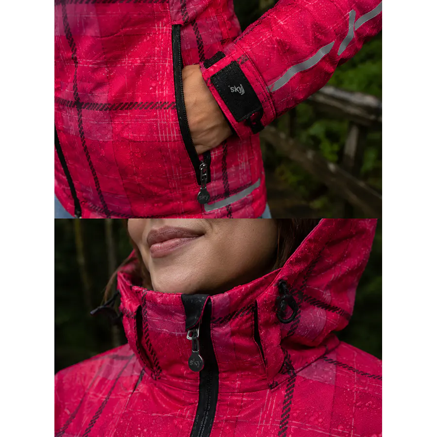 Parka Mujer Northland Freski Printed Fucsia