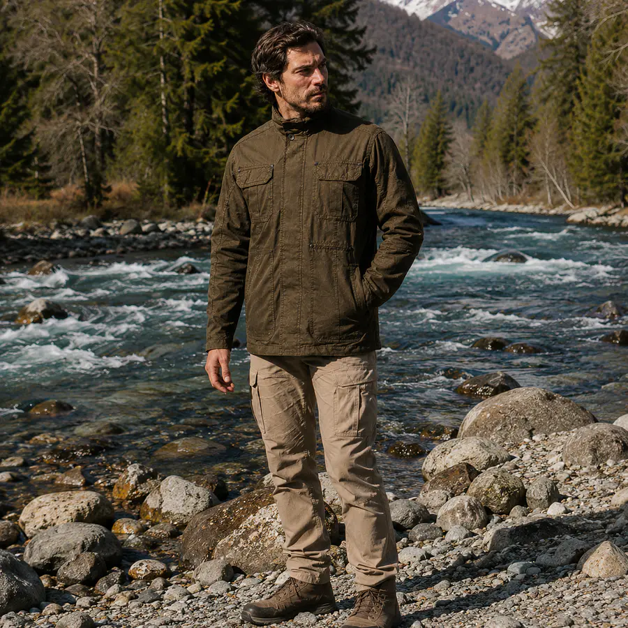 Chaqueta Hombre Northland Aviator Field Olive