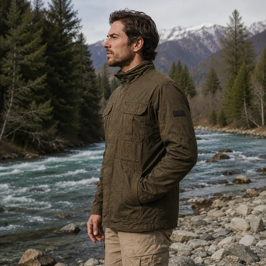 Chaqueta Hombre Northland Aviator Field Olive