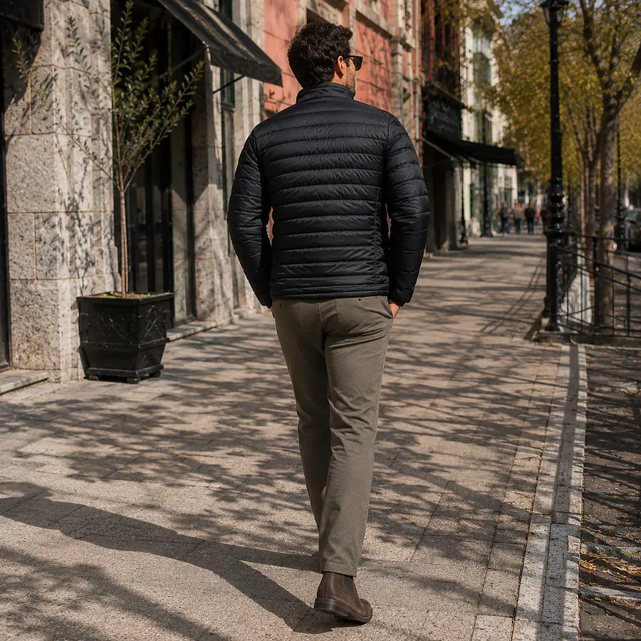 Parka Hombre Northland Kirito Pluma Black