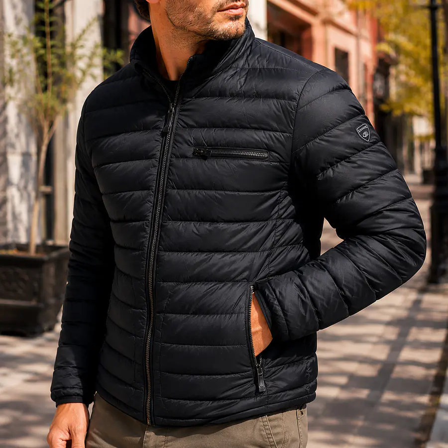Parka Hombre Northland Kirito Pluma Black