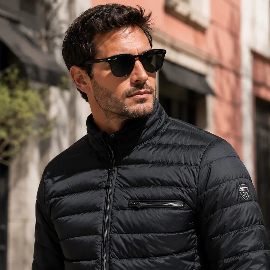 Parka Hombre Northland Kirito Pluma Black