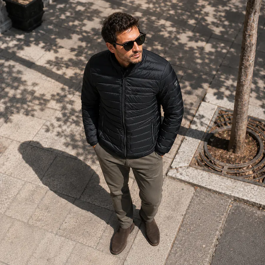 Parka Hombre Northland Kirito Pluma Black