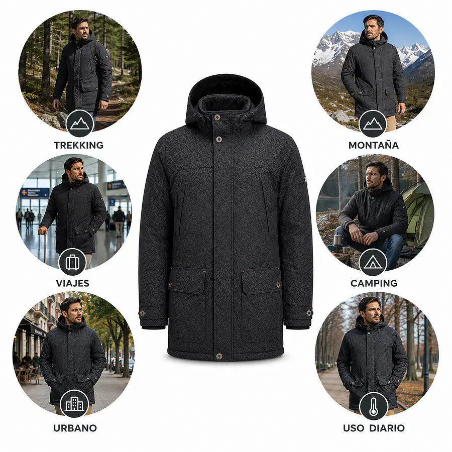 Parka Hombre Northland Berlin Winter Black