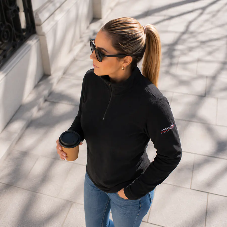 Polerón Micropolar Mujer Northland Rolli Black