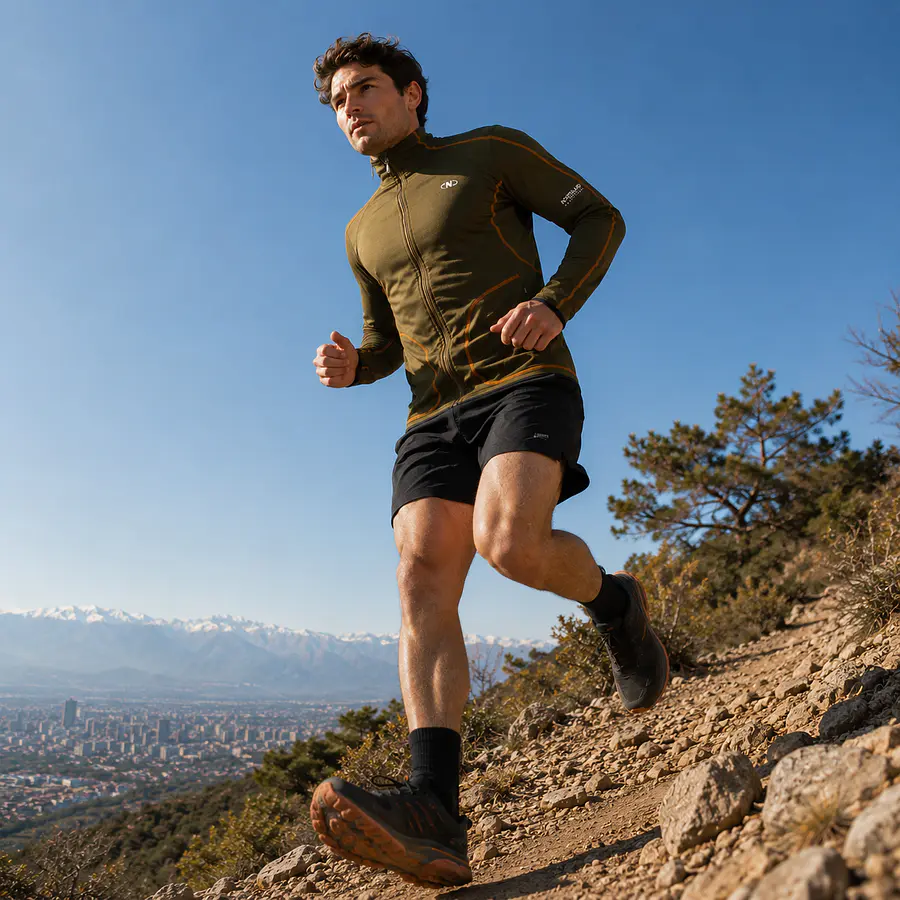 Polerón Deportivo Hombre Northland Speed Running Olive