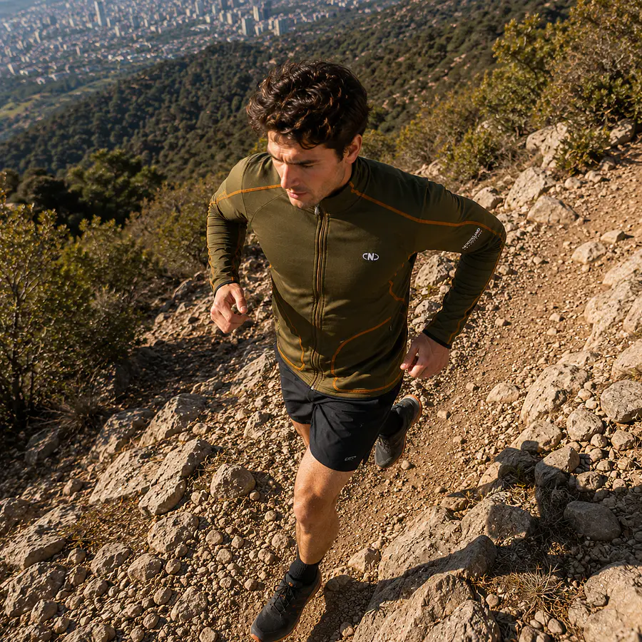 Polerón Deportivo Hombre Northland Speed Running Olive