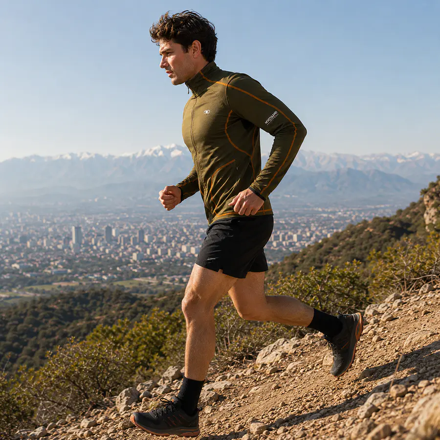 Polerón Deportivo Hombre Northland Speed Running Olive