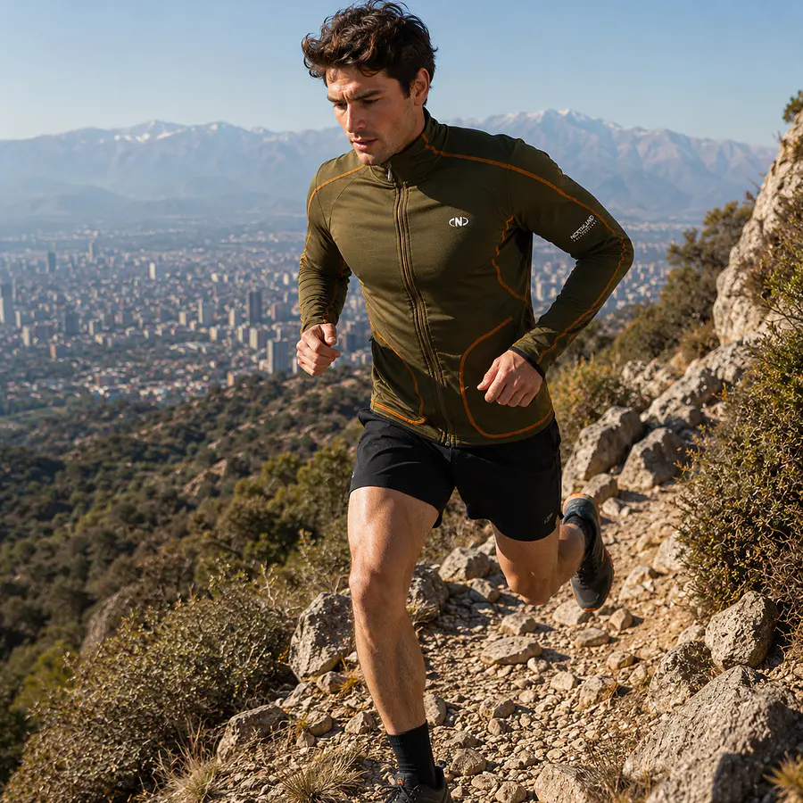 Polerón Deportivo Hombre Northland Speed Running Olive