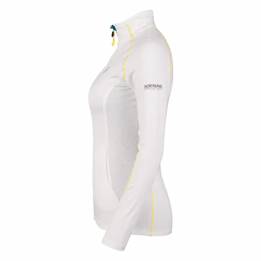 Polerón Mujer Northland SPR LS White | Capa Intermedia Outdoor Ligera de Diseño Europeo