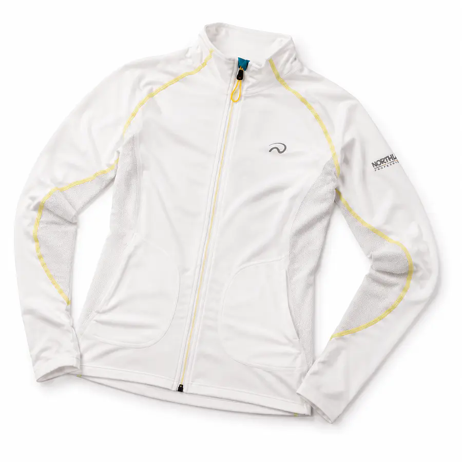 Polerón Mujer Northland SPR LS White | Capa Intermedia Outdoor Ligera de Diseño Europeo