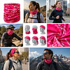 Bandana Multifuncional Northland Pink Flower | Protección UV, Cuello, Buff y Outdoor