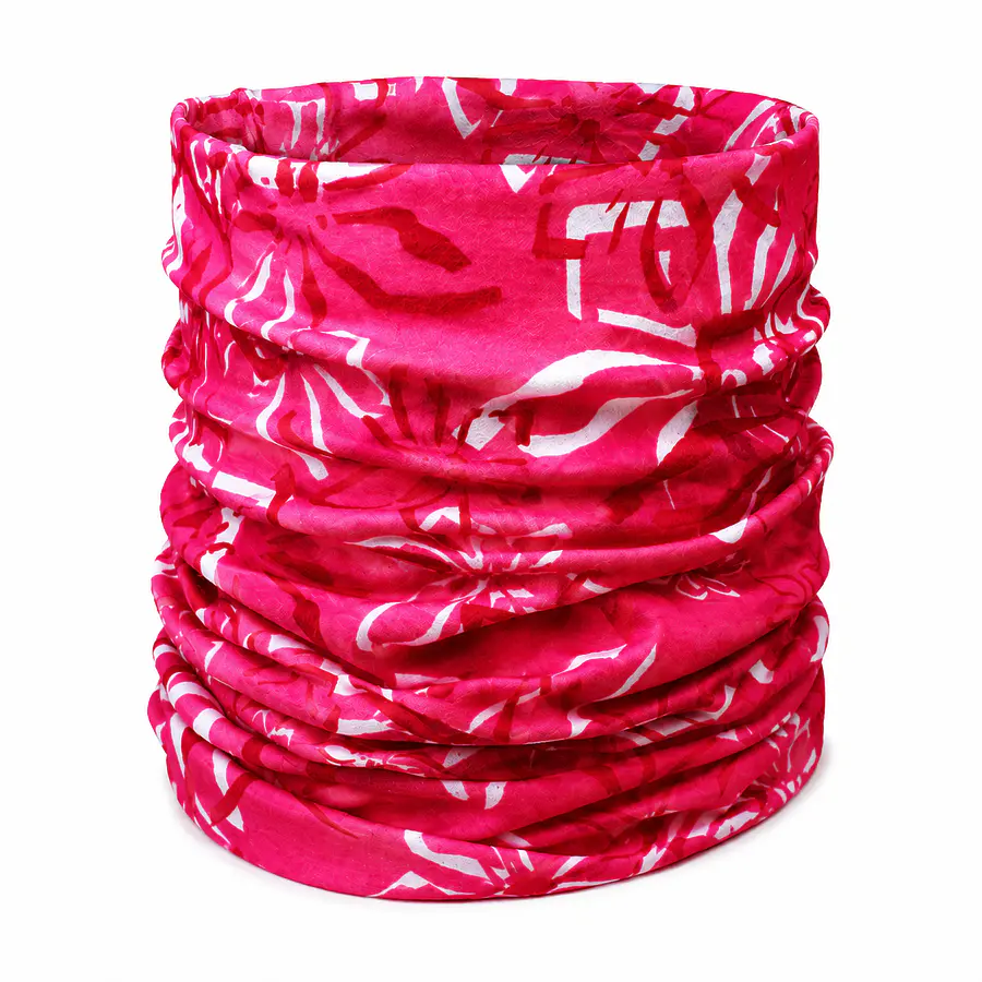 Bandana Multifuncional Northland Pink Flower | Protección UV, Cuello, Buff y Outdoor