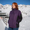 Parka 3 en 1 Mujer Northland Exo Meribel Combi Plum Black | Impermeable, Chaqueta Interior Desmontable y Diseño Europeo