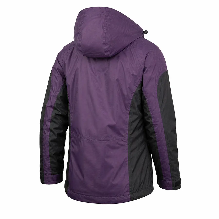 Parka 3 en 1 Mujer Northland Exo Meribel Combi Plum Black | Impermeable, Chaqueta Interior Desmontable y Diseño Europeo