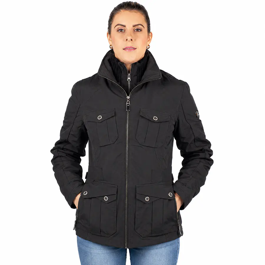 Chaqueta Mujer Northland Chloe Black | Chaqueta de Invierno Slim Fit con Diseño Europeo Outdoor