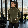 Polerón Deportivo Mujer Northland Speedrunning Jacket Olive | Full Zip Running Slim Fit
