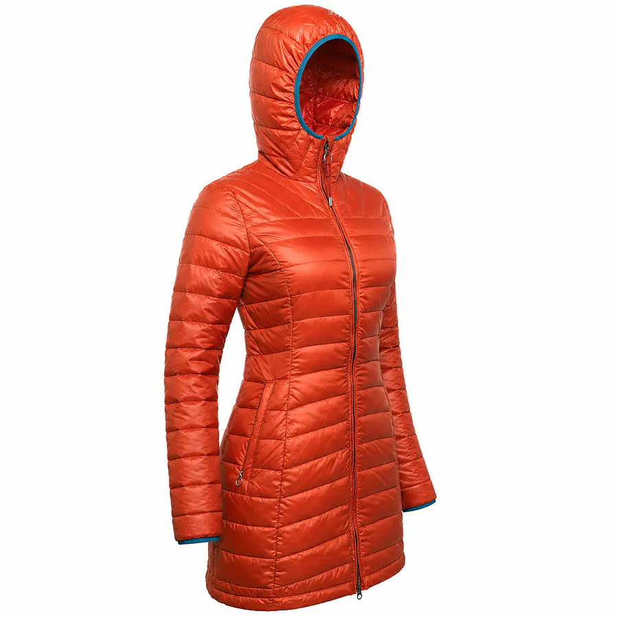 Parka Mujer Northland Taja Pluma 90/10 Brick | Plumón Premium con Capucha, Slim Fit y Diseño Europeo
