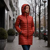 Parka Mujer Northland Taja Pluma 90/10 Brick | Plumón Premium con Capucha, Slim Fit y Diseño Europeo