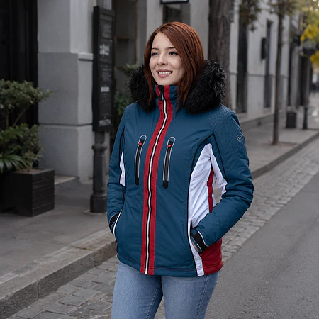 Parka Mujer Northland Diana Schijkt Indigo | Parka Premium Impermeable de Invierno con Capucha Desmontable y Diseño Europeo