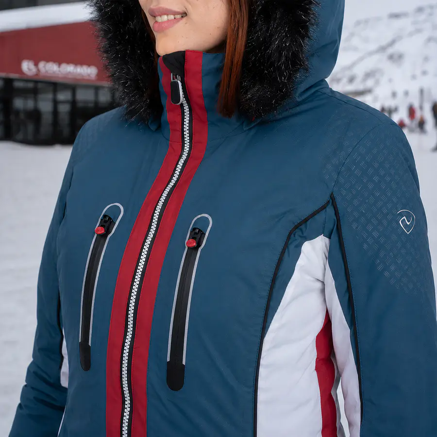Parka Mujer Northland Diana Schijkt Indigo | Parka Premium Impermeable de Invierno con Capucha Desmontable y Diseño Europeo