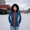Parka Mujer Northland Diana Schijkt Indigo | Parka Premium Impermeable de Invierno con Capucha Desmontable y Diseño Europeo