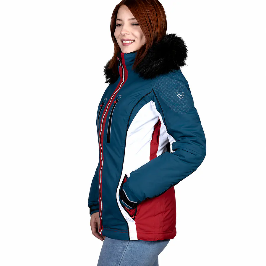 Parka Mujer Northland Diana Schijkt Indigo | Parka Premium Impermeable de Invierno con Capucha Desmontable y Diseño Europeo