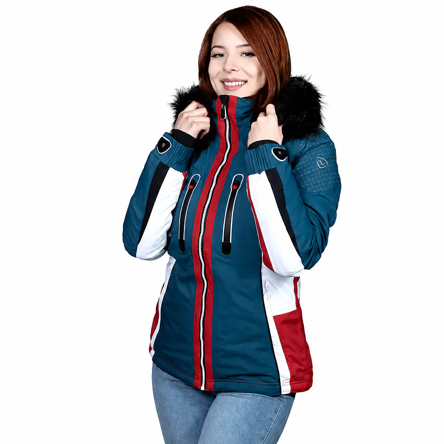 Parka Mujer Northland Diana Schijkt Indigo | Parka Premium Impermeable de Invierno con Capucha Desmontable y Diseño Europeo