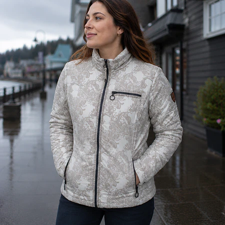 Parka Mujer Northland Celin Dusty Taupe | Microloft Liviana, Slim Fit y Diseño Europeo Premium