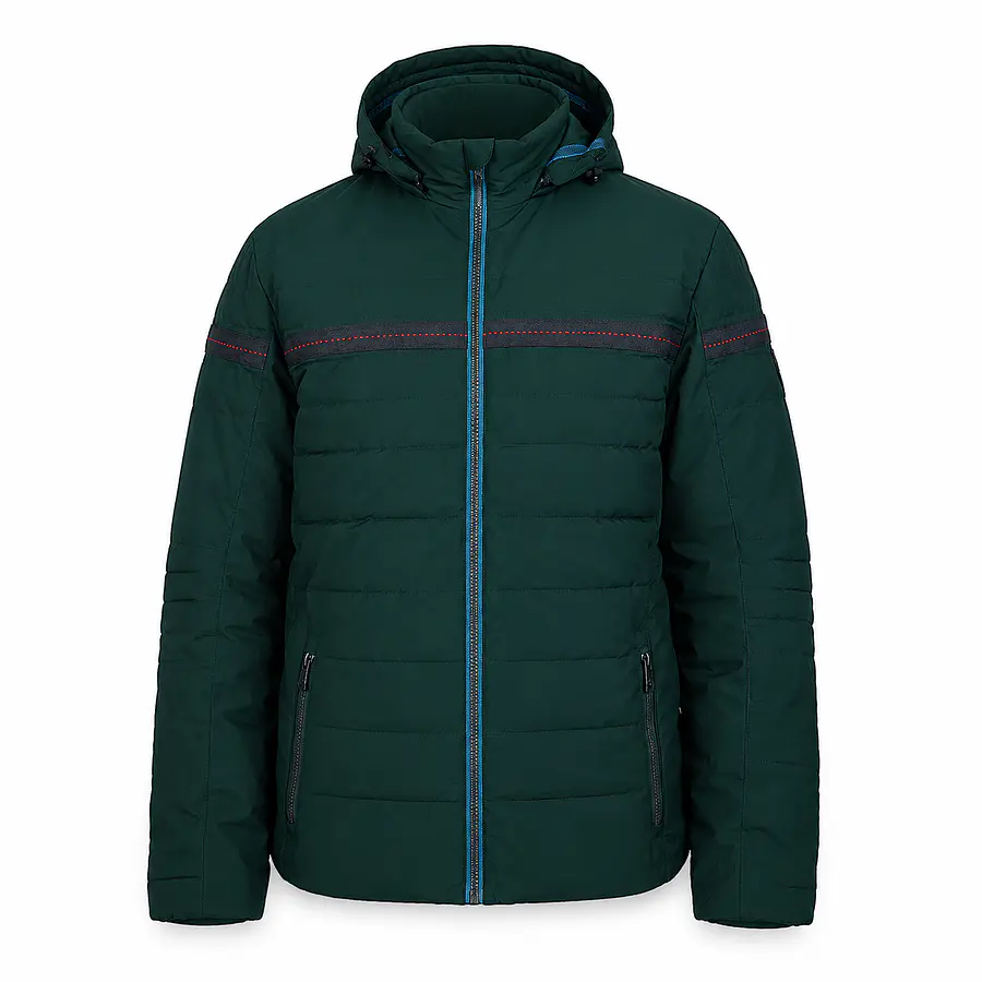 Parka Hombre Northland Ivan Jungle Green | Microloft Liviana, Slim Fit y Diseño Europeo Outdoor