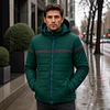 Parka Hombre Northland Ivan Jungle Green | Microloft Liviana, Slim Fit y Diseño Europeo Outdoor
