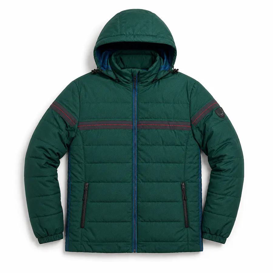 Parka Hombre Northland Ivan Jungle Green | Microloft Liviana, Slim Fit y Diseño Europeo Outdoor