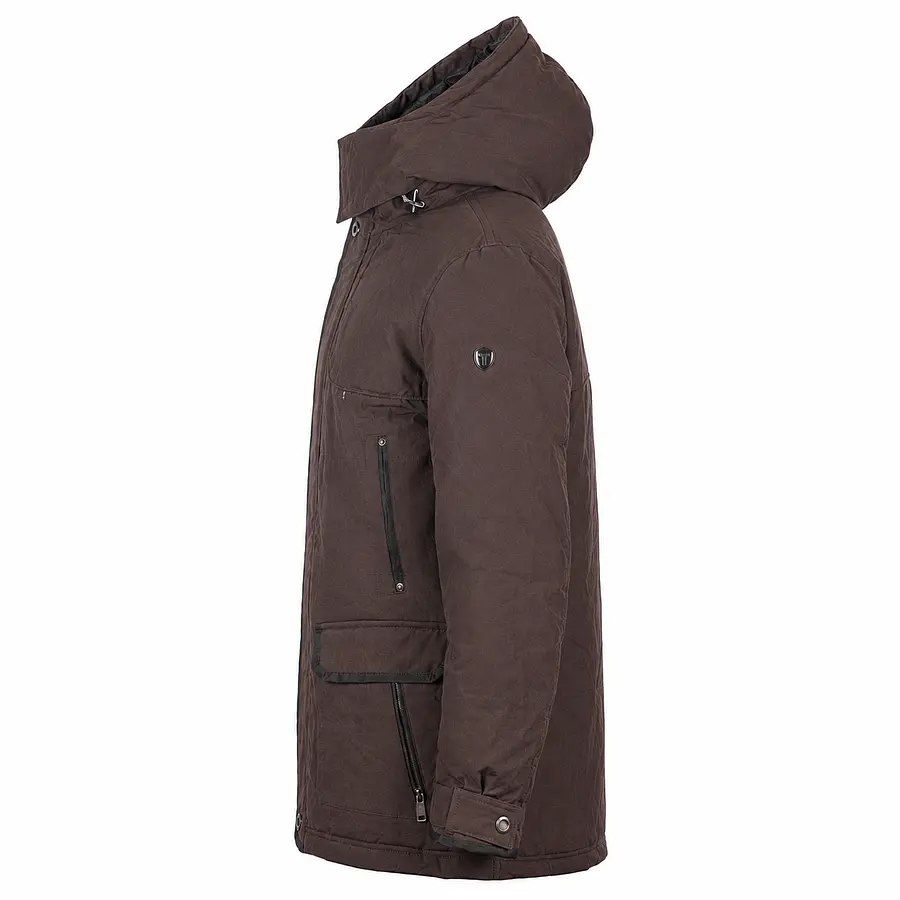 Parka Hombre Northland Allen Chocolate | Parka Premium de Invierno Regular Fit con Diseño Europeo Outdoor