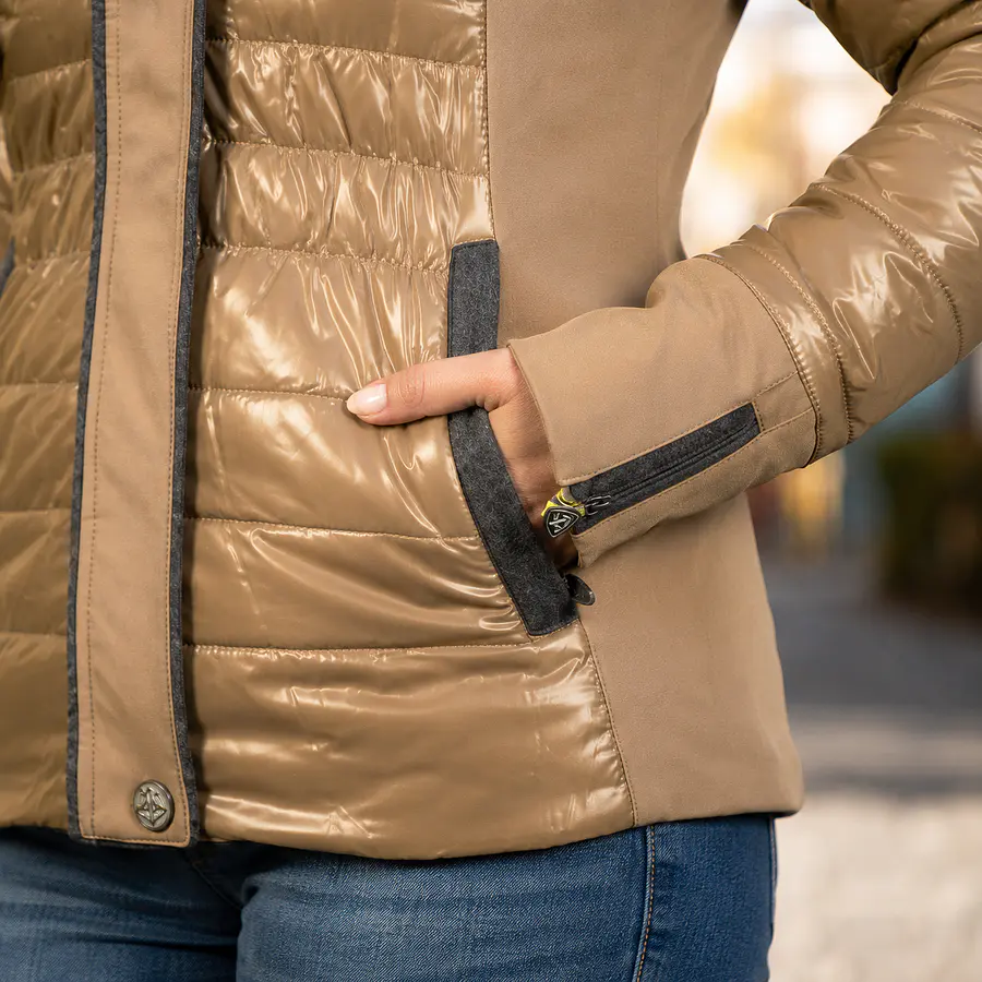 Parka Mujer Northland Zilli Microloft Camel | Abrigo Premium Slim Fit con Microloft y Diseño Europeo