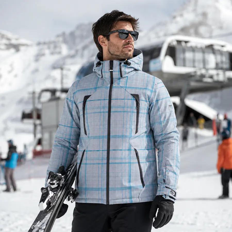 Parka Ski Hombre Northland Storm Shell Check | Impermeable, Cortaviento, Capucha Ajustable y Diseño Europeo