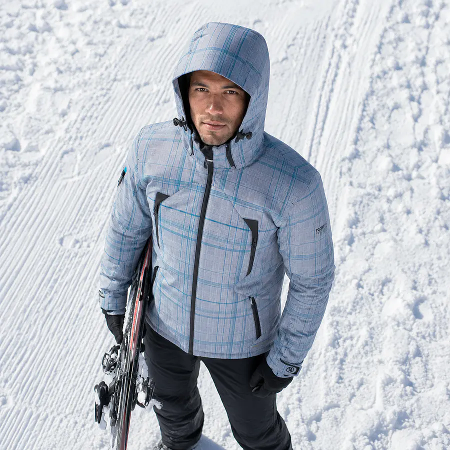 Parka Ski Hombre Northland Storm Shell Check | Impermeable, Cortaviento, Capucha Ajustable y Diseño Europeo