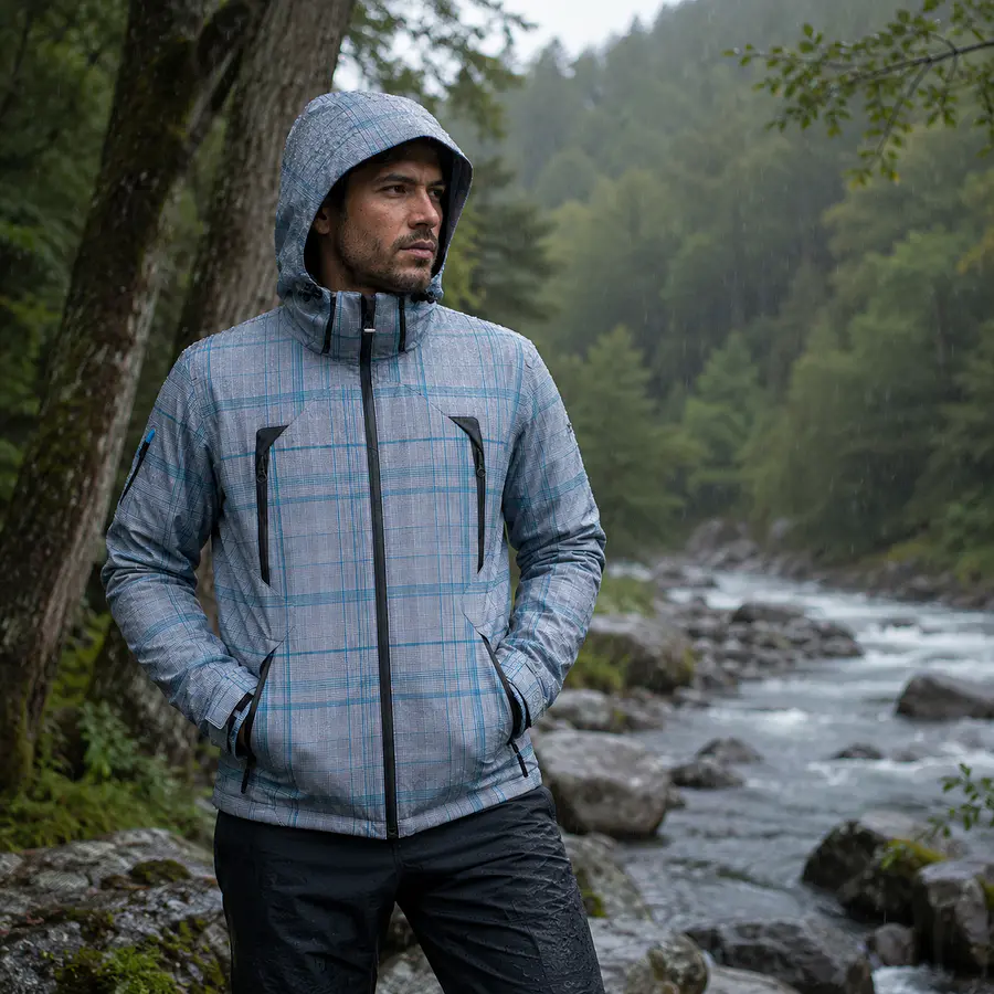 Parka Ski Hombre Northland Storm Shell Check | Impermeable, Cortaviento, Capucha Ajustable y Diseño Europeo