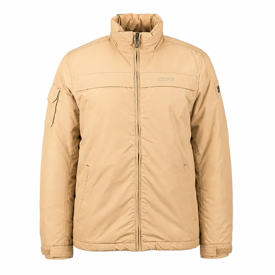 Chaqueta Hombre Northland Bremen Winter Camel | Repelente al Agua, Abrigo Liviano, Calce Regular y Diseño Europeo