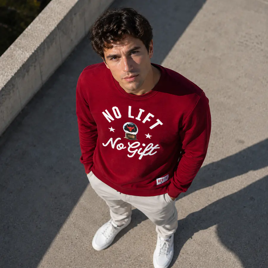 Polerón Hombre Under Armour Project Rock Red One Crew Rojo | Algodón, Interior Afelpado y Edición Especial