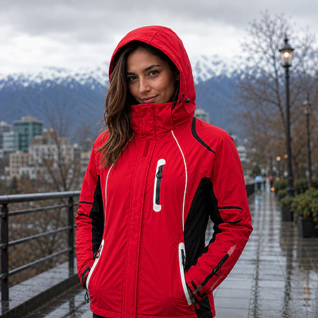 Parka Mujer Northland Xen Cardona Roja | Capucha, Bolsillos Impermeables y Diseño Outdoor