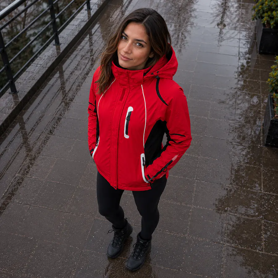 Parka Mujer Northland Xen Cardona Roja | Capucha, Bolsillos Impermeables y Diseño Outdoor