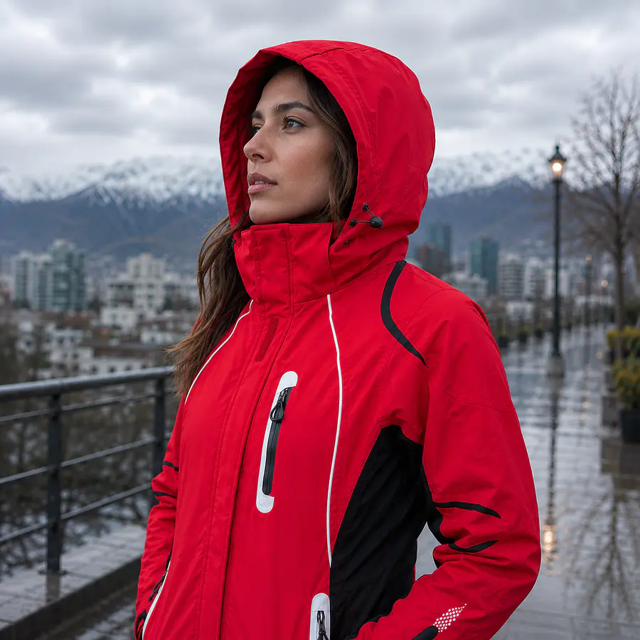 Parka Mujer Northland Xen Cardona Roja | Capucha, Bolsillos Impermeables y Diseño Outdoor