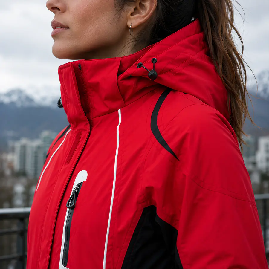 Parka Mujer Northland Xen Cardona Roja | Capucha, Bolsillos Impermeables y Diseño Outdoor